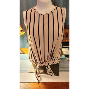 WOMENS ADRIANNA PAPELL STRIPED‎ TANK CAMI SIZE M / L